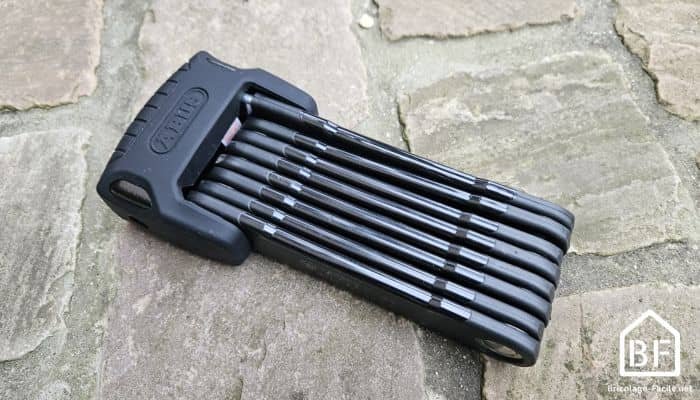 Antivol Vélo Pliable ABUS Bordo Granit XPlus 6500K/110 – Noir, 110 Cm, Neuf