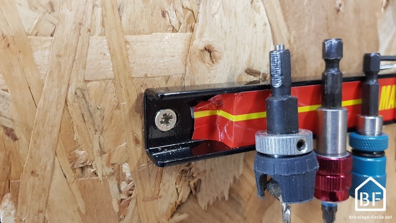 Alaskaprint Barre Magnétique Porte-Outils barre d'outils bande magnétique pour Garage et outils 23CM Capacité de charge 8.5 kg 