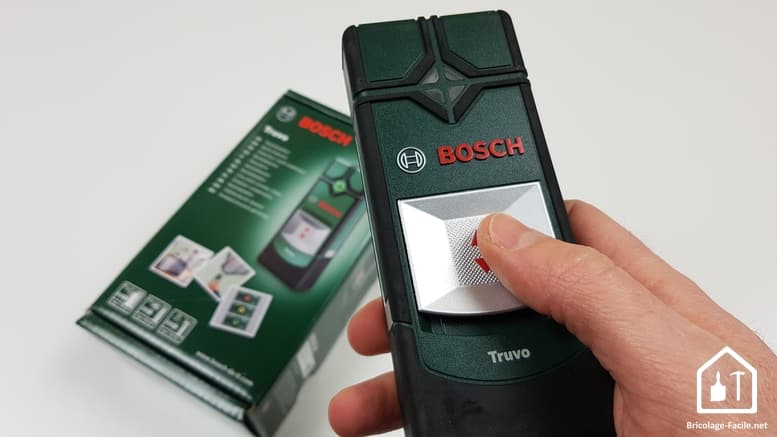 détecteur Truvo de Bosch - bouton on/off