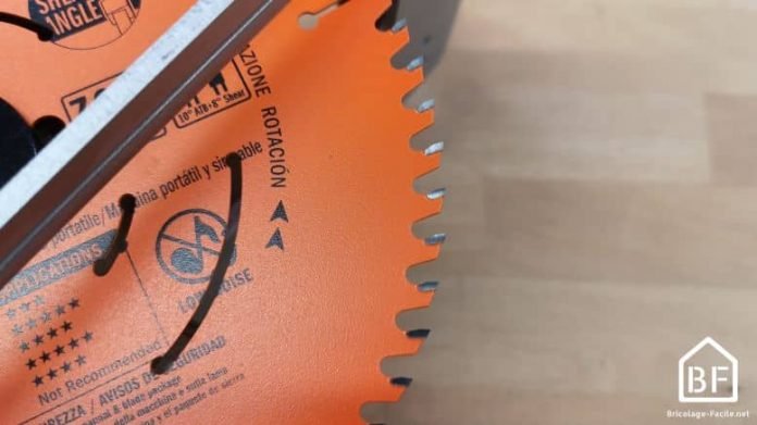 Lame De Scie Circulaire Powertec 6-1/2 Pouces - Arbre 5/8", Entaille 3/32", 24 Dents Acier Carbone - Neuf