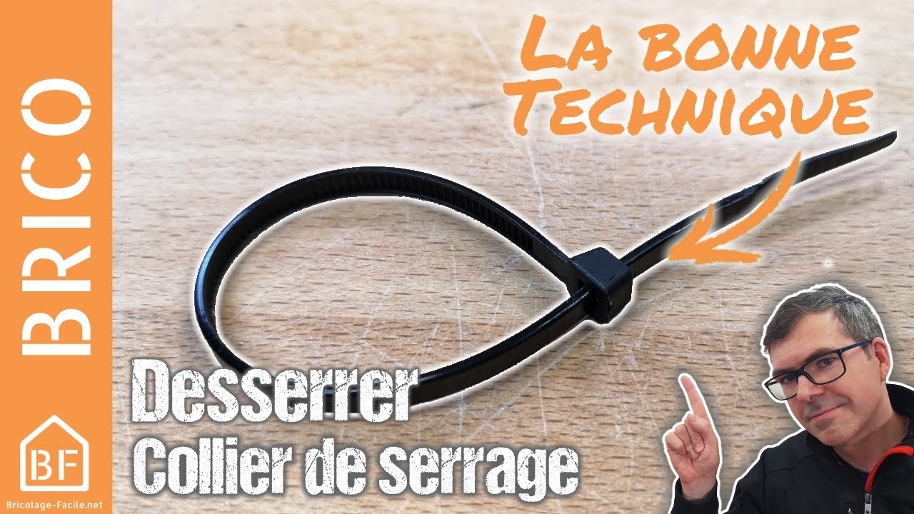 Comment desserrer un collier de serrage plastique sans le couper — free download