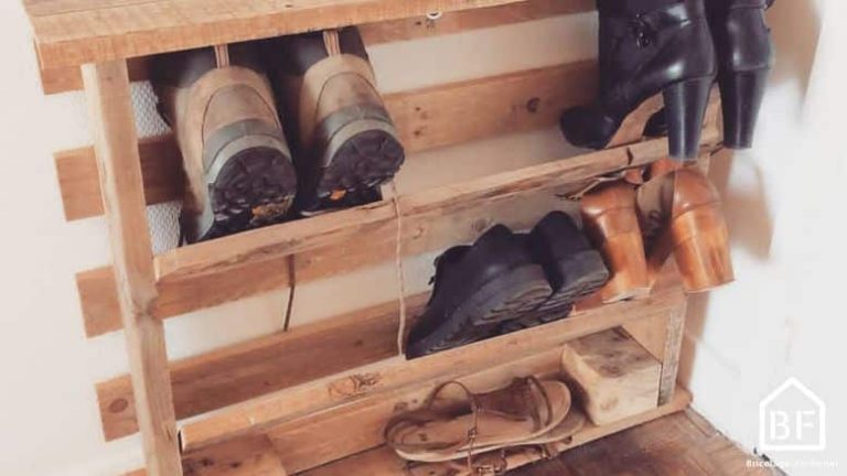Banc Range Chaussure En Palette Comment fabriquer un meuble à chaussures en palette