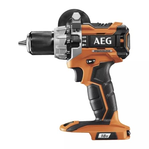 AEG - Brushless Percussion Drill 2 x 2Ah Lithium+ Batteries and charger Case - BSB18C2BLLI-202C