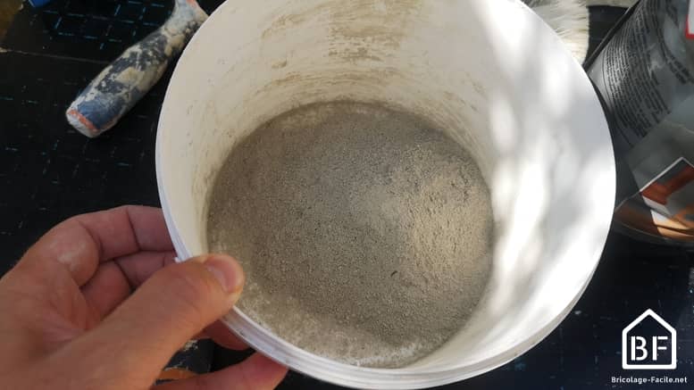 mortier / ciment en poudre