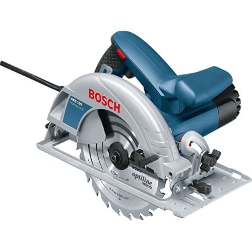 Bosch Professional 0601623000 Scie Circulaire GKS 190 (1400 W, Lame de Scie Circulaire : 190 mm, Profondeur de Coupe : 70 mm, in Carton) Bleu 25,4 cm