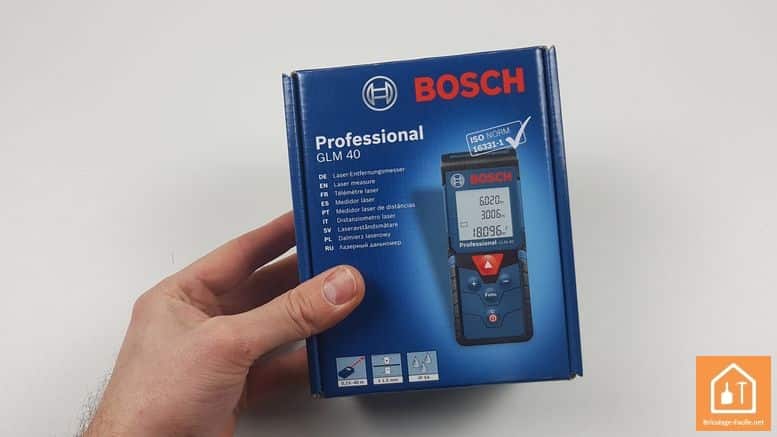 Télémètre laser GLM 40 de Bosch Professional - coffret carton