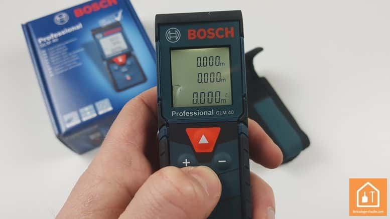 Télémètre laser GLM 40 de Bosch Professional - mesure aire
